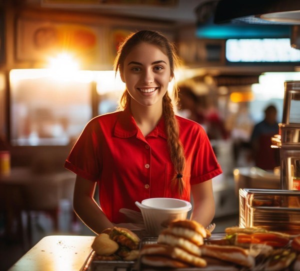 快餐服务员一日工作流程，从晨光熹微到暮色四合的忙碌与坚守